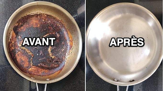 How to clean a burnt stainless steel pan?